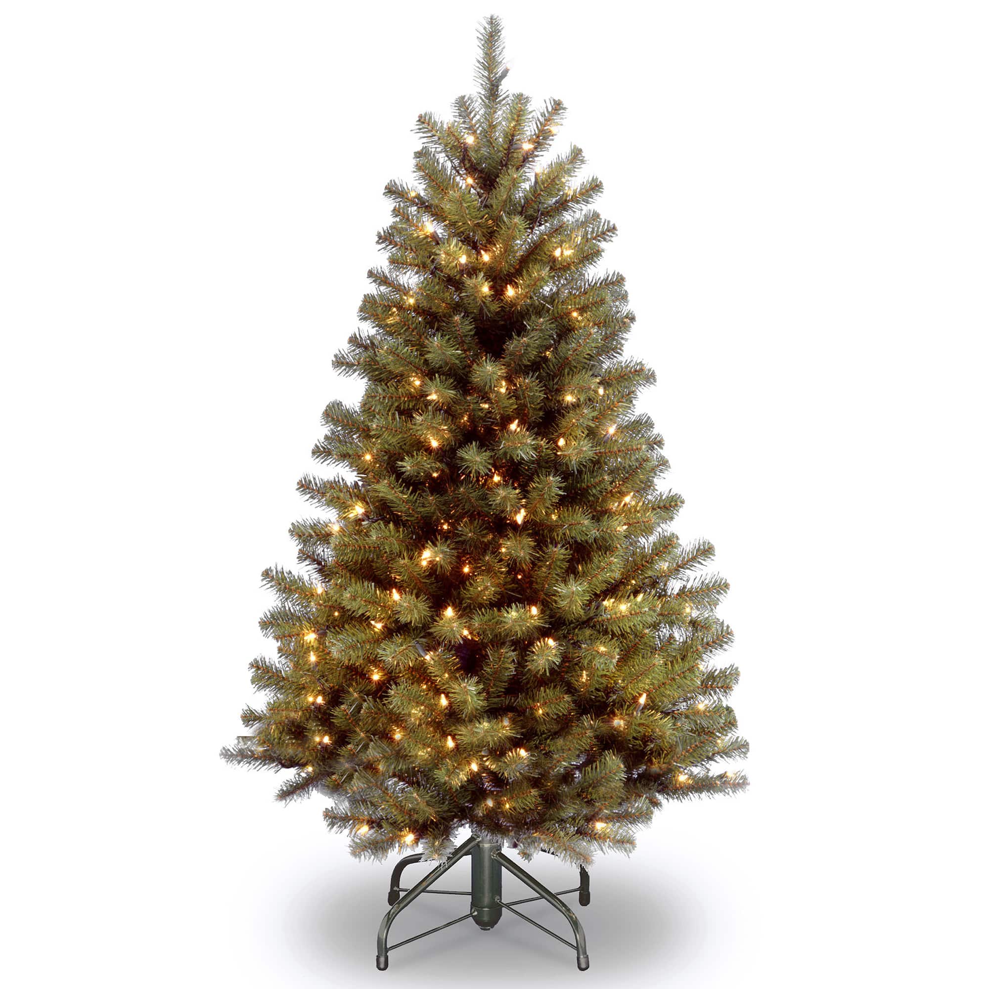 4.5 ft. Pre-lit North Valley Spruce Pencil Artificial Christmas Tree, Clear Lights